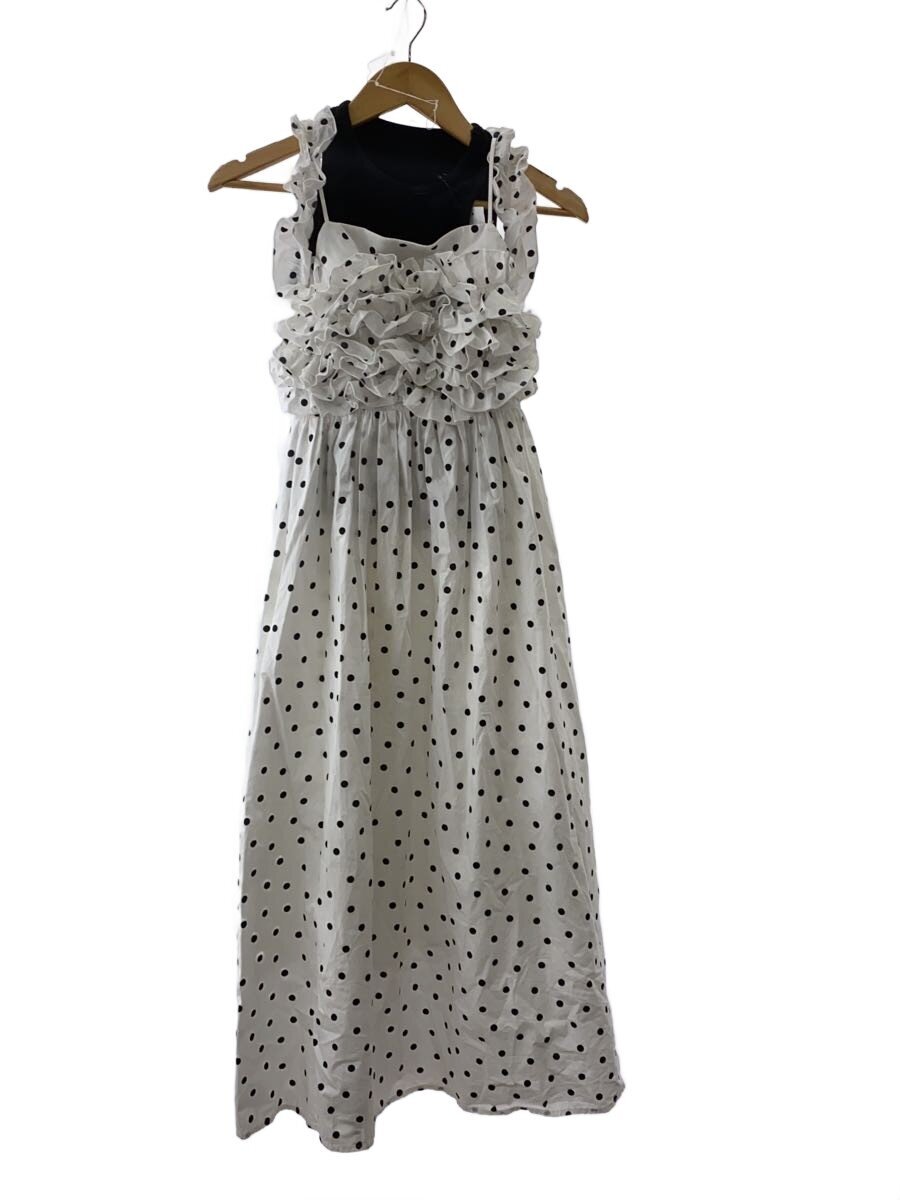 【中古】SNIDEL◆24SS/タンクセットフリルキャミワンピ/ノースリーブ衣装/O/綿織物/WHT/SWFO242067【レディース御召しもの】