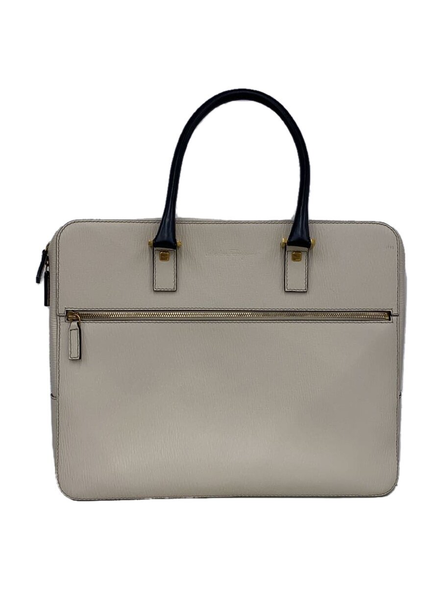 【中古】Salvatore Ferragamo◆ブリーフケース/レザー/IVO/FZ-24 9477/背面汚れ【バッグ】｜2ｎｄ STREET 店 23,280円