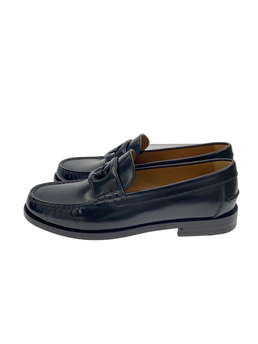 【中古】GUCCI◆インターロッキング/置き目毛革/US8.5/BLK/なめし革/738470//【シューズ】