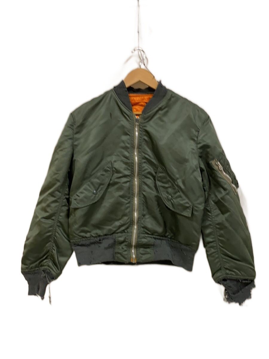【中古】U.S.AIR FORCE◆70s/L-2B/ALPHA社/フライトジャケット/M/ナイロン/KHK/無地/MIL-J-7448J【メンズウェア】｜2ｎｄ STREET 店