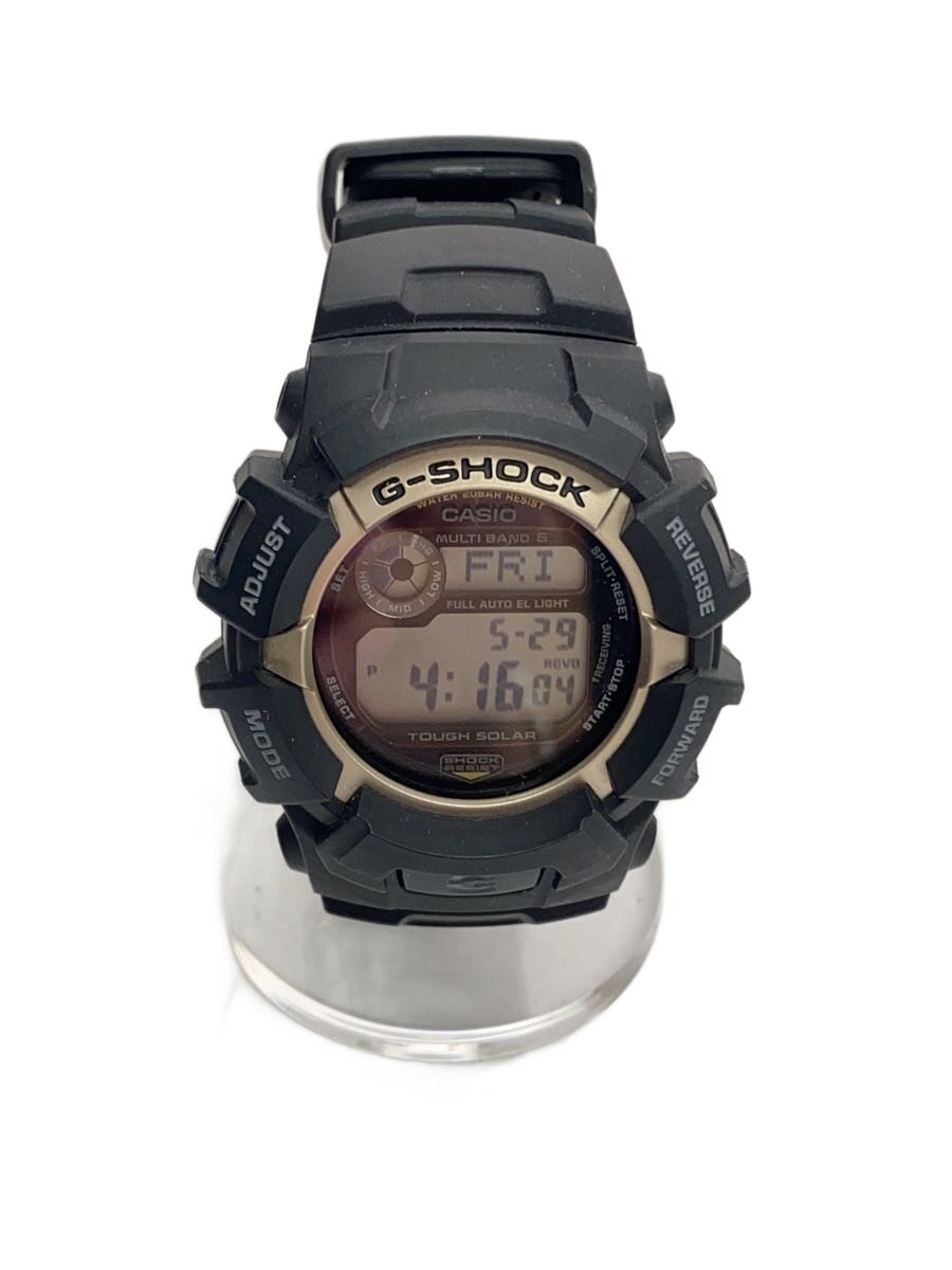 【中古】CASIO◆ウオッチ/アナログ/天然ゴム/BLK/BLK/SS/GW-2320空想科学小説/? NULL ?【服飾雑貨他】