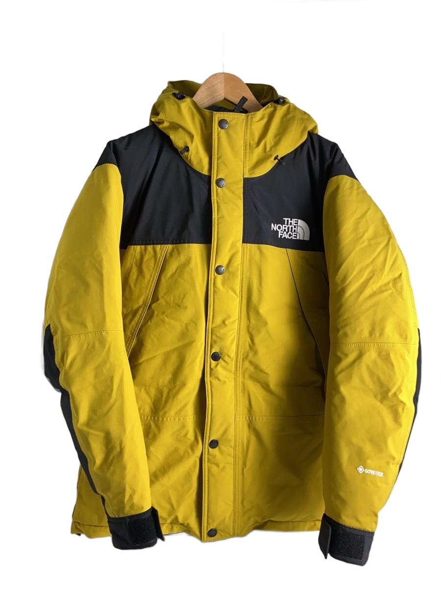 【中古】THE NORTH FACE◆MOUNTAIN DOWN JACKET_マウンテンダウンジャケット/L/ナイロン/イエロー/袖汚れ有【メンズウェア】｜2ｎｄ STREET 店 24,235円