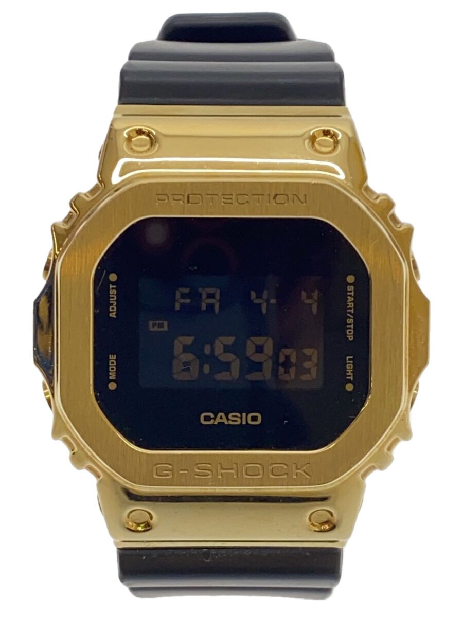 【中古】CASIO◆石英ウオッチ/デジタル/天然ゴム/BLK/GRY/SS/GM-5600UG【服飾雑貨他】