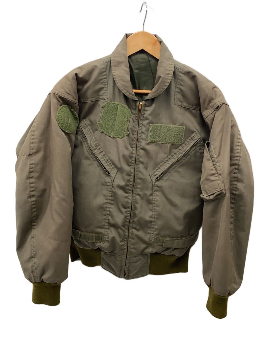 【中古】greenbrier◆CWU-27/うしろ側刷り上げる/タンカースジャケット/42/--/KHK/8415-01-0473-9529/ヤケ【メンズウェア】