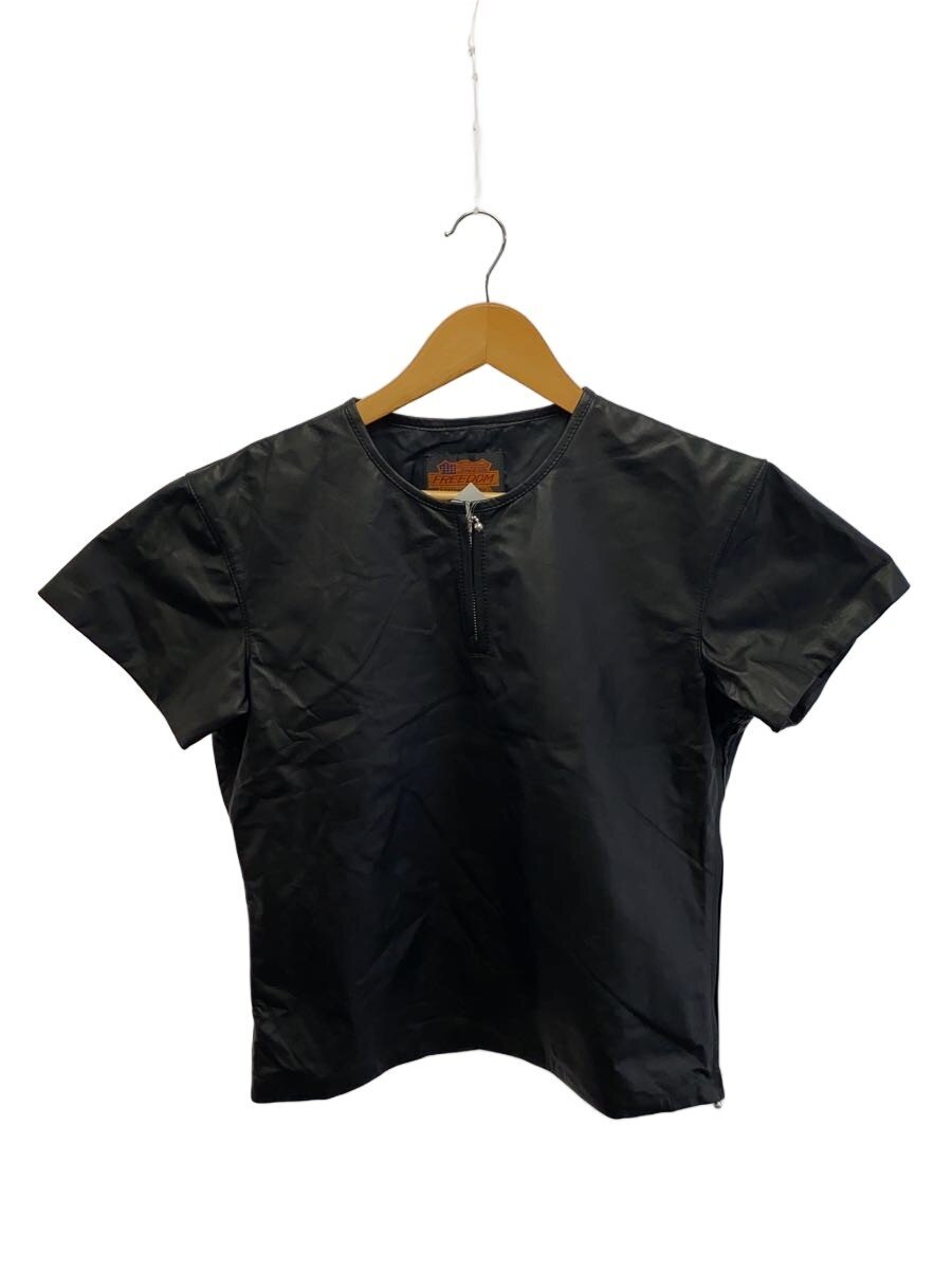 【中古】FREEDOM◆トップス/L/牛皮/BLK【メンズウェア】