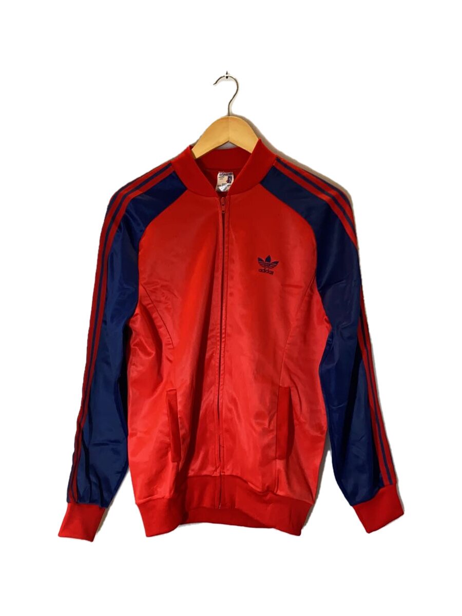 【中古】adidas◆プルオーバー/--/ポリエステル/RED/ATP/70s/フランス共和国製【メンズウェア】