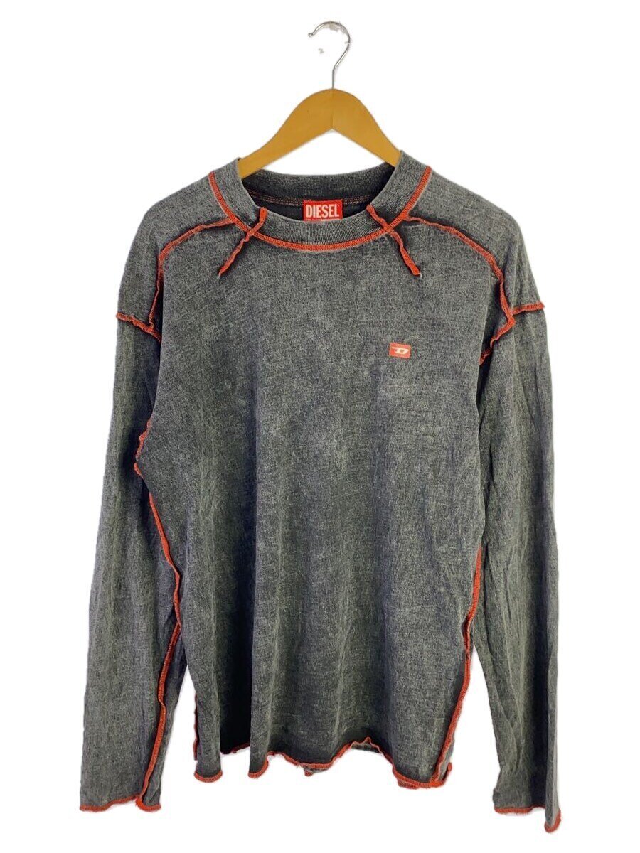 【中古】DIESEL◆長袖プルオーバー/S/綿織物/GRY/A10539 0DGAF//【メンズウェア】