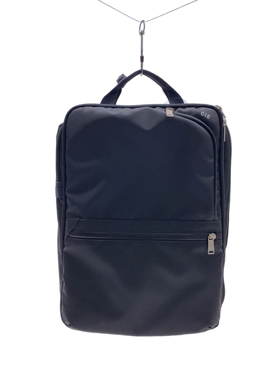 【中古】CIE◆VARIOUS 2WAY BACKPACK M/背嚢/ポリエステル/BLK/無地/021804//【御徒面子】