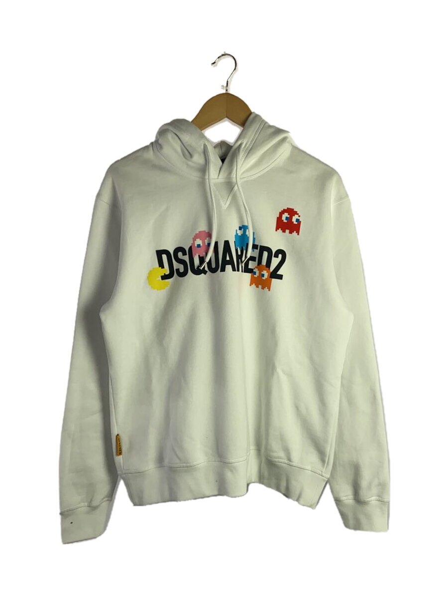 【中古】DSQUARED2◆パーカー/M/綿織物/WHT/S71GU0637【メンズウェア】