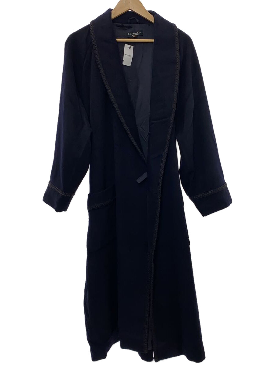 【中古】Christian Dior MONSIEUR◆化粧着厚地の外套/L/カシミヤ/NVY//【レディース御召しもの】