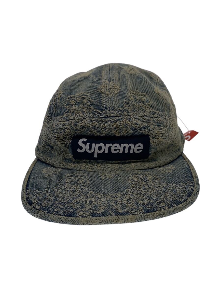 【中古】Supreme◆Bandana Jacquard Denim Camp Cap/IDG/メンズ【服飾雑貨他】