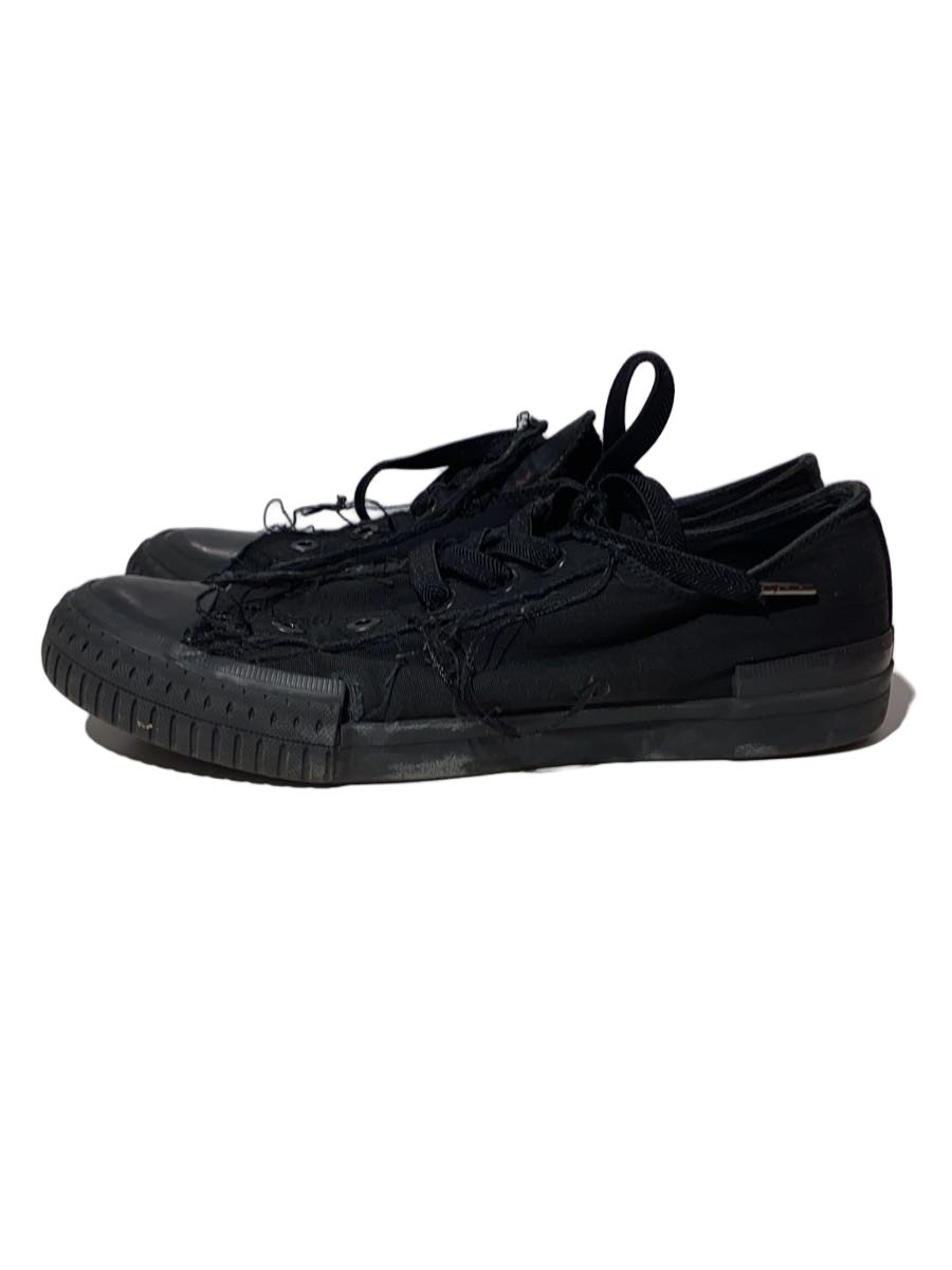 【中古】yohji yamamoto POUR HOMME◆ローカットスニーカー/4/BLK【シューズ】