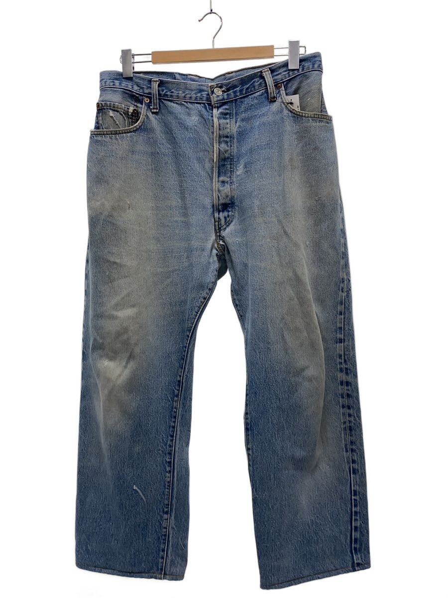 【中古】Levi’s◆66後期/裏6/うしろ側衣嚢裏チェーン店/下つ方/--/ジーンズ/IDG/無地【メンズウェア】