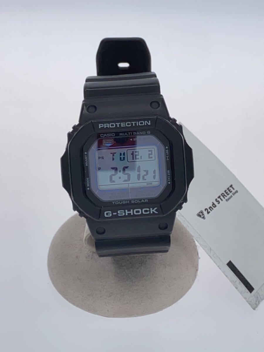 【中古】CASIO◆ソーラーウオッチ_G-SHOCK/デジタル/BLK【服飾雑貨他】