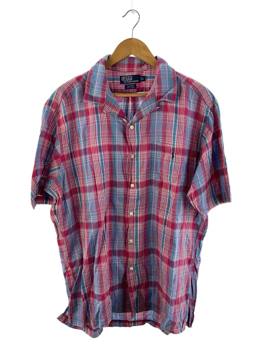 【中古】POLO RALPH LAUREN◆半袖プルオーバー/L/綿織物/PNK/読み合わせる【メンズウェア】