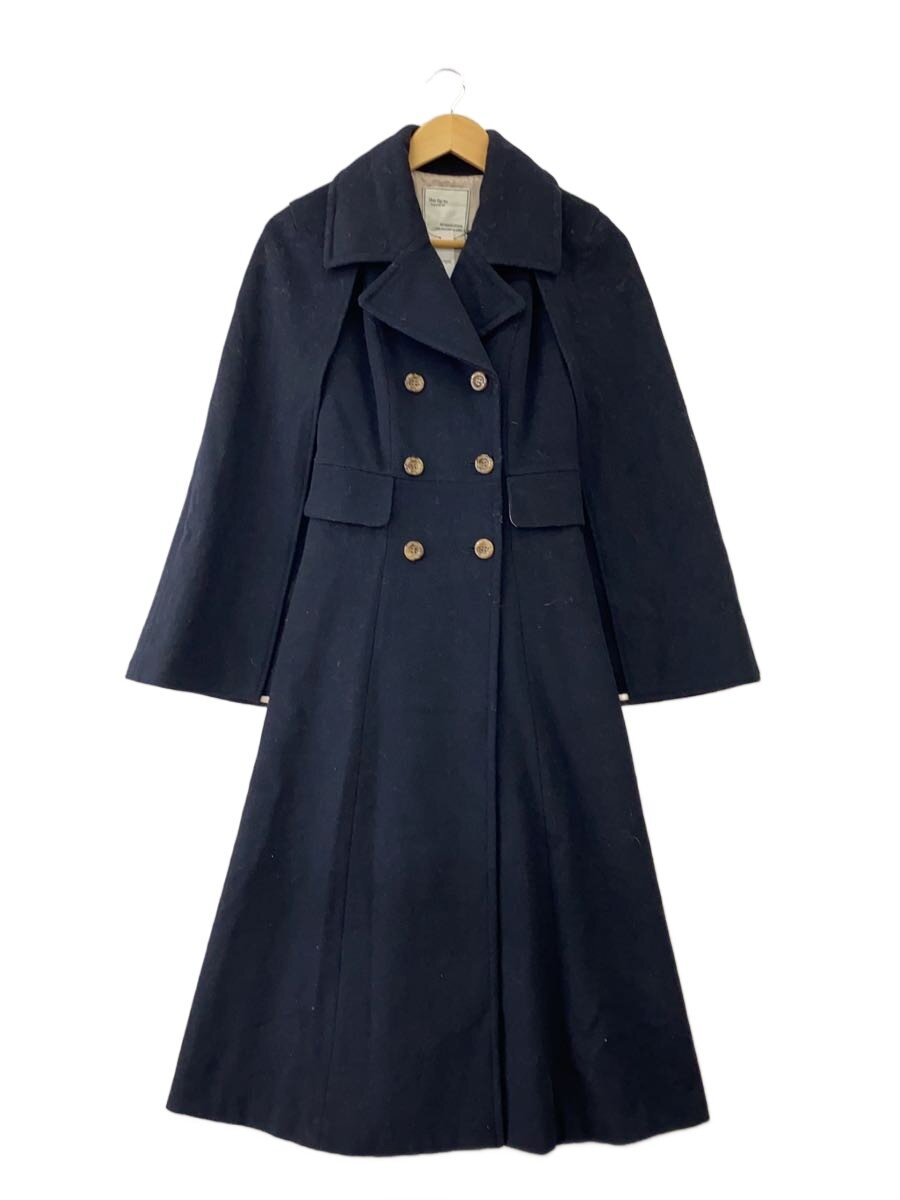 【中古】Her lip to◆Mademoiselle 2Way Long Coat/S/羊毛/NVY/1224307081//【レディース御召しもの】