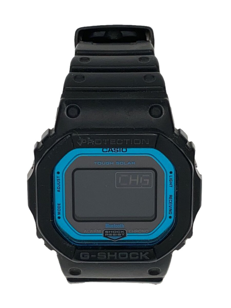 【中古】CASIO◆ソーラーウオッチ・G-SHOCK/デジタル/BLK/BLK【服飾雑貨他】