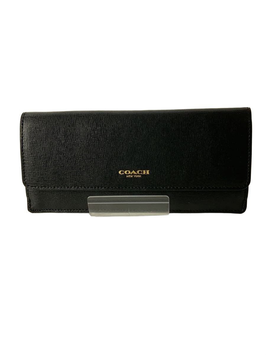 【中古】COACH◆長財布/レザー/BLK/無地/メンズ【服飾雑貨他】｜2ｎｄ STREET 店