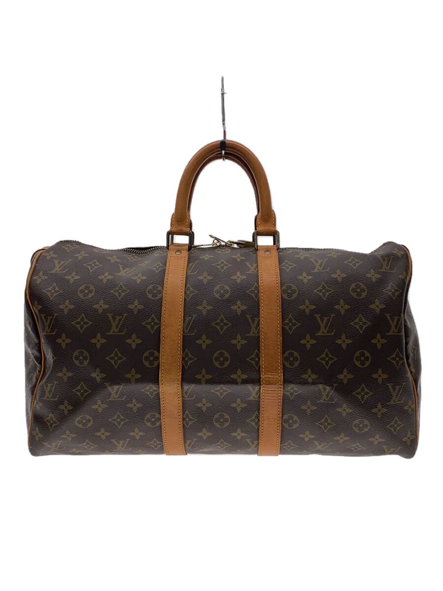 【中古】LOUIS VUITTON◆キーポル45_モノグラム・帆布/PVC/BRW【御徒面子】
