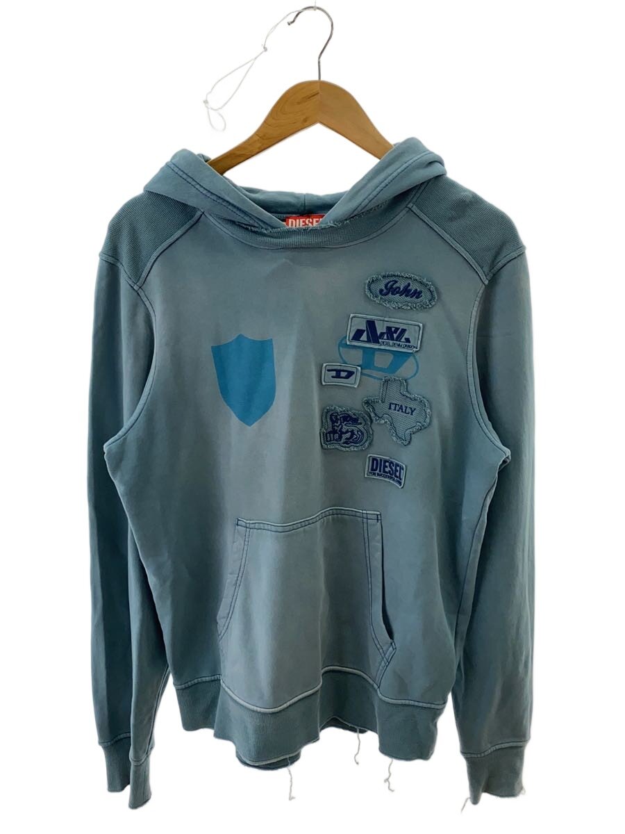 【中古】DIESEL◆紋章/不都合製作/パーカー/--/綿織物/BLU/無地/00Ｅ8Ｍ200082【メンズウェア】
