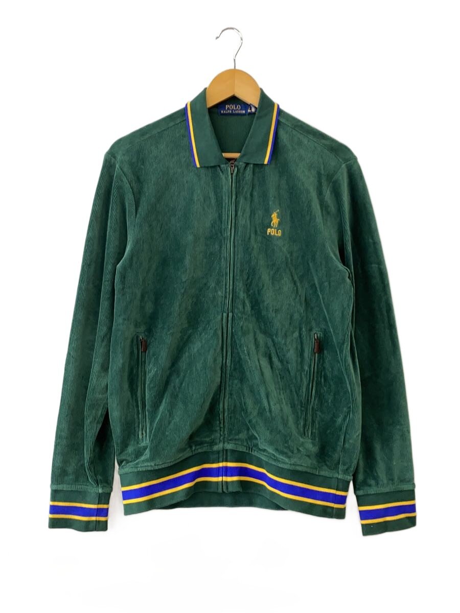 【中古】POLO RALPH LAUREN◆ニットコーデュロイトラックジャケット/S/コーデュロイ/GRN【メンズウェア】|2nd STREET 店