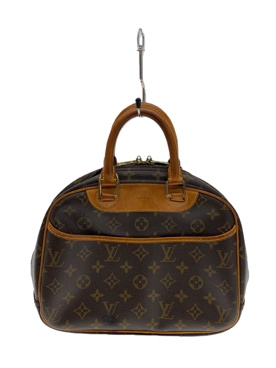 【中古】LOUIS VUITTON◆1)トゥルーヴィル_モノグラム・帆布_BRW/PVC/BRW/総柄【御徒面子】