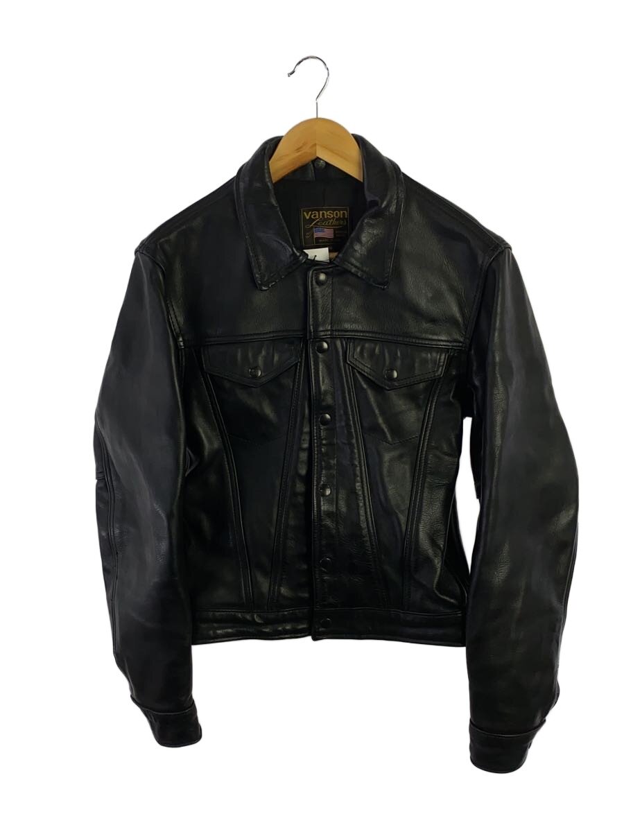 【中古】VANSON◆レザージャケット・ブルゾン/36/レザー/BLK/djcb/3rd【メンズウェア】｜2ｎｄ STREET 店 46,596円