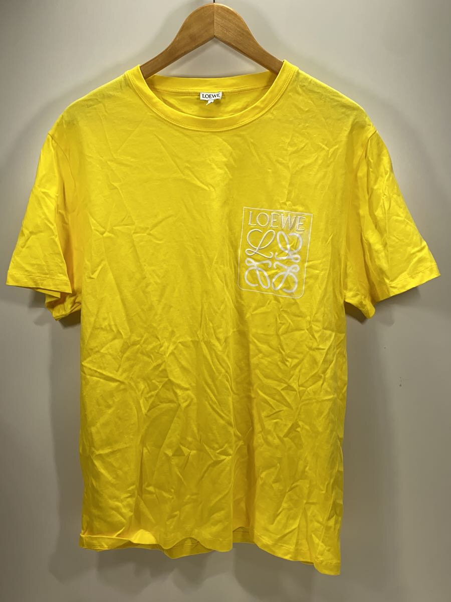 【中古】LOEWE◆22SS/ティーシャツ/アナ瓦/L/綿織物/YLW/H526Y22X25【メンズウェア】