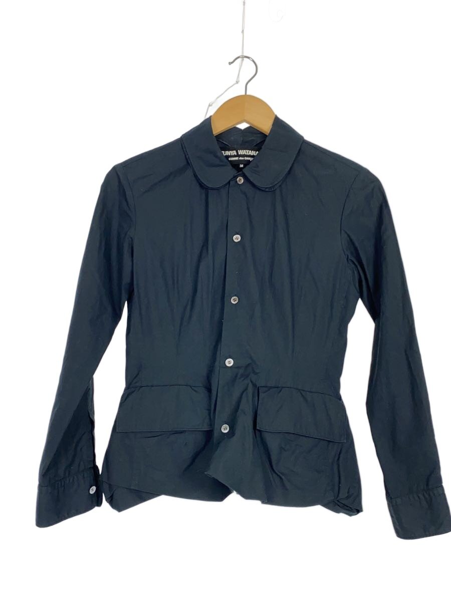 【中古】JUNYA WATANABE COMME des GARCONS◆長袖ティーシャツ/M/綿織物/BLK/無地/JG-B016【レディース御召しもの】
