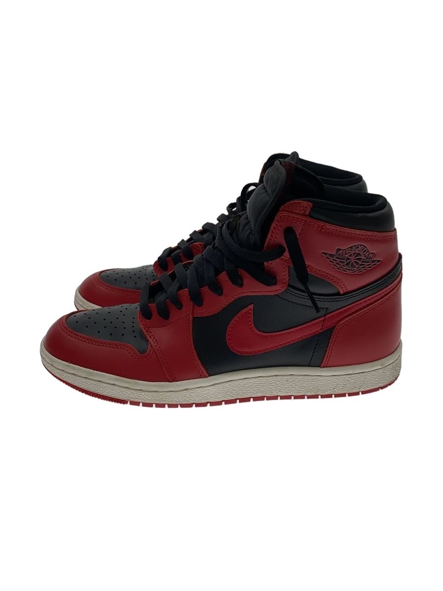 【中古】NIKE◆AIR JORDAN 1 HIGH 85/26.5糎/RED/エアジョーダンワンロー【シューズ】