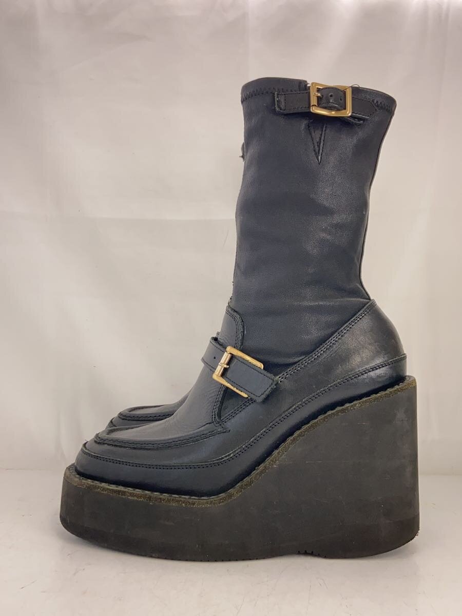 【中古】sacai◆BLK/leather buckled boots【シューズ】｜2ｎｄ STREET 店