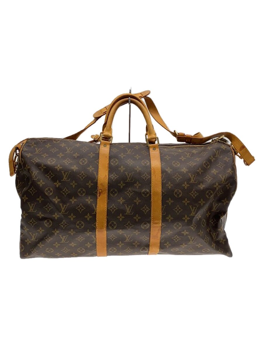 【中古】LOUIS VUITTON◆キーポル・バンドリエール55_モノグラム・帆布/M41414/PVC/赤銅色【御徒面子】