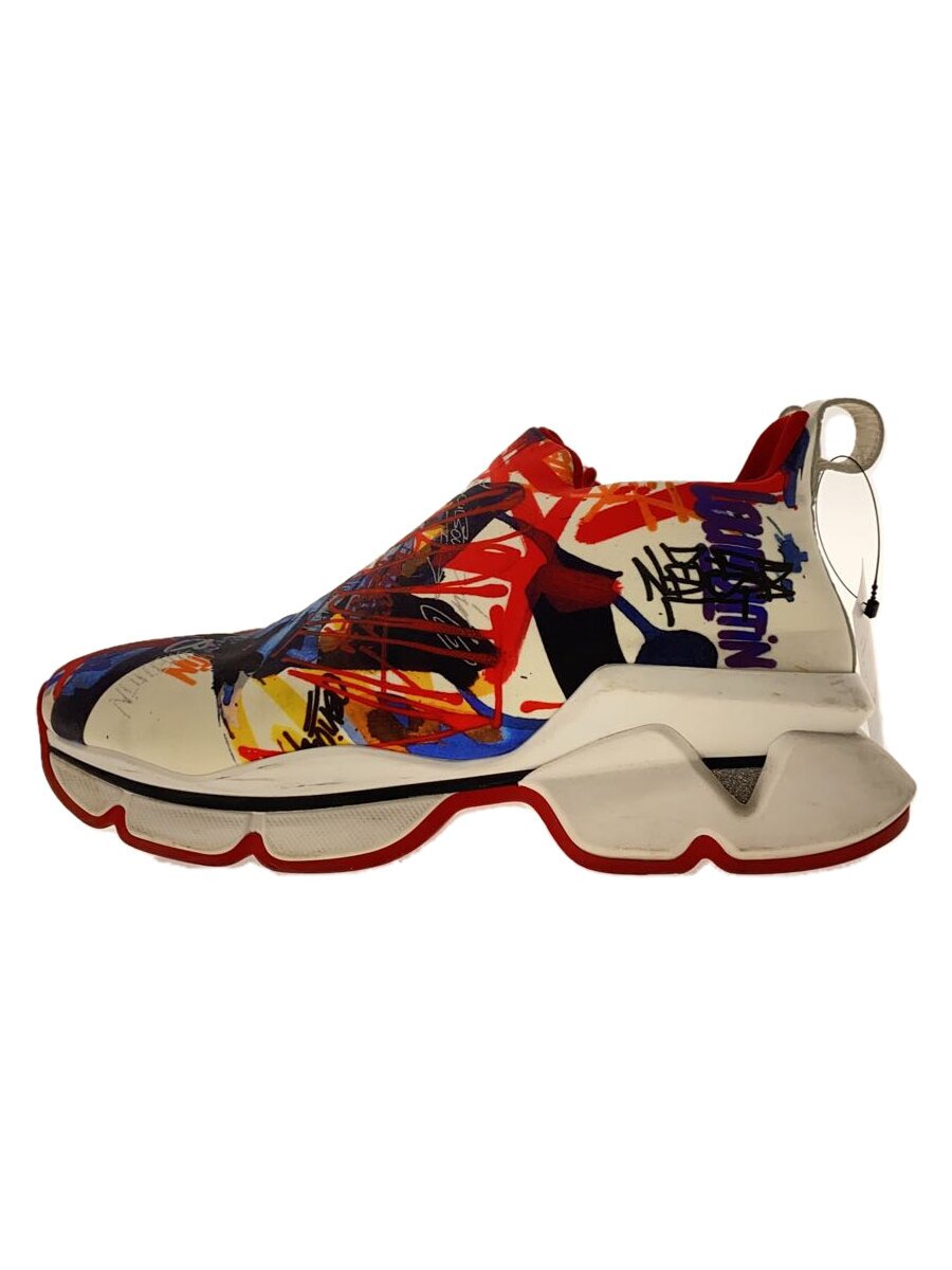 【中古】Christian Louboutin◆ローカットスニーカー/38.5/RED【シューズ】