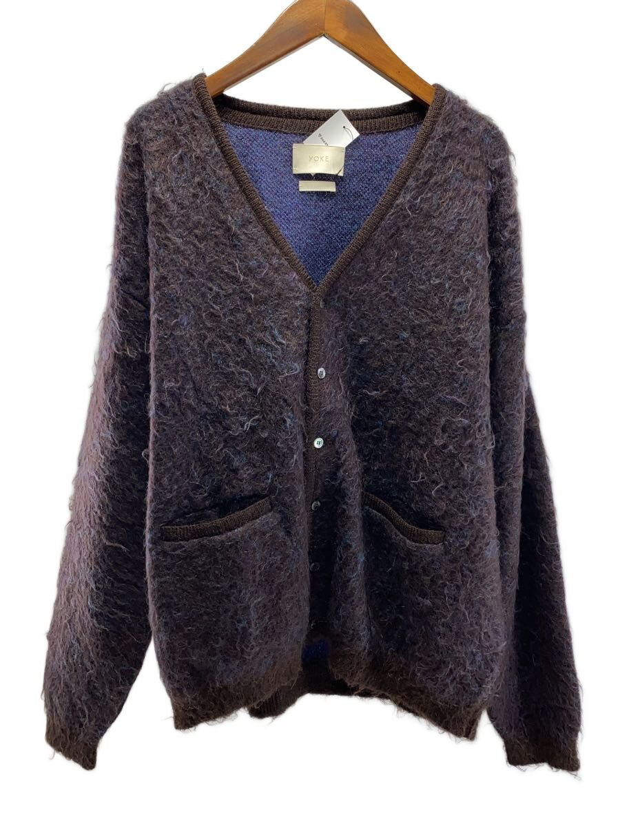 【中古】YOKE◆ジレー(朦々たる)/2/モヘヤ/パープル/無地/yk23fw0578s【メンズウェア】