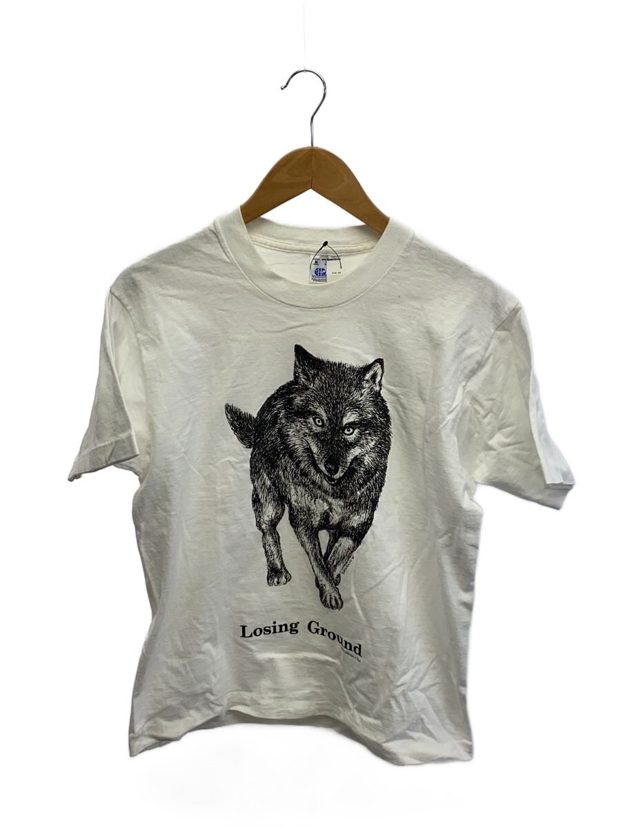 【中古】Human-i-Tees/プルオーバー/M/綿織物/WHT/USA製/90s【メンズウェア】