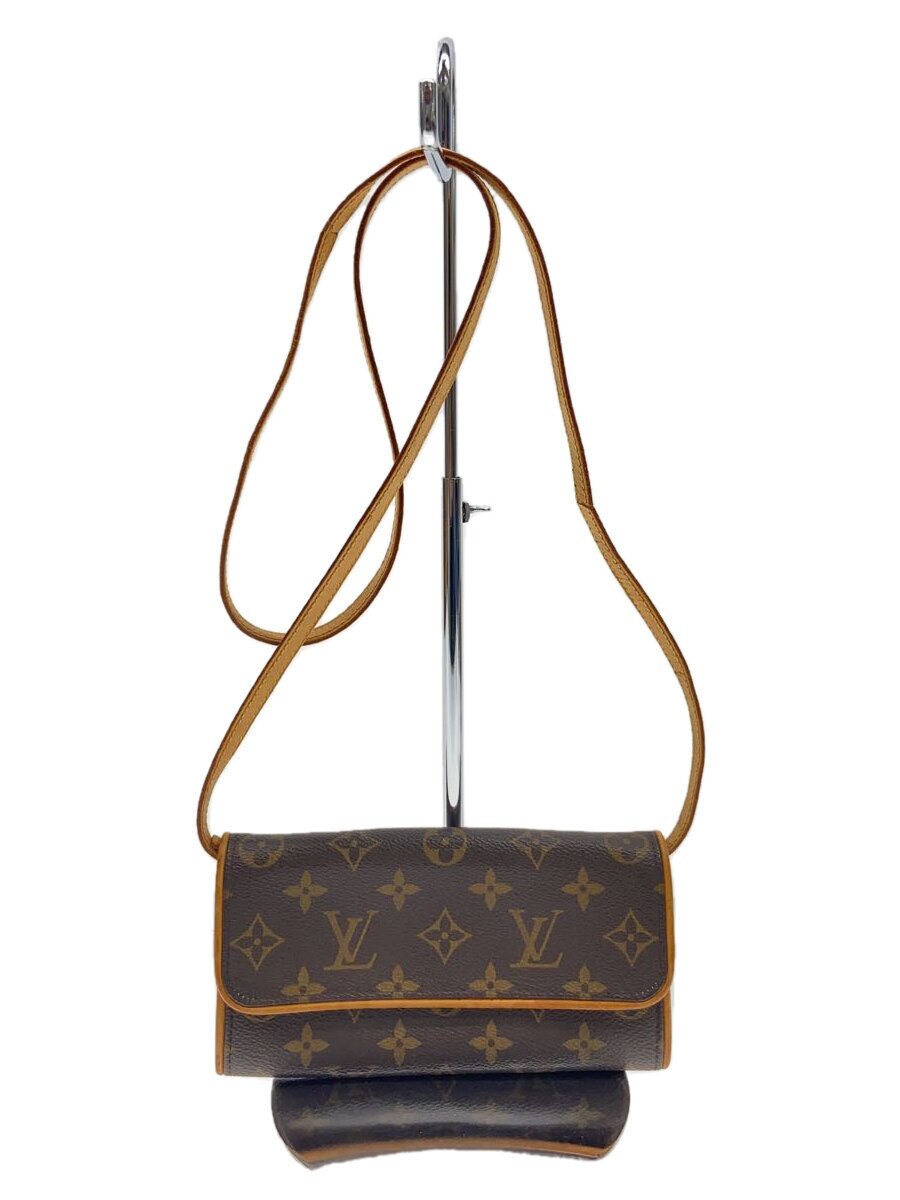 【中古】LOUIS VUITTON◆ポシェット・ツインPM_モノグラム・帆布_M51854【御徒面子】
