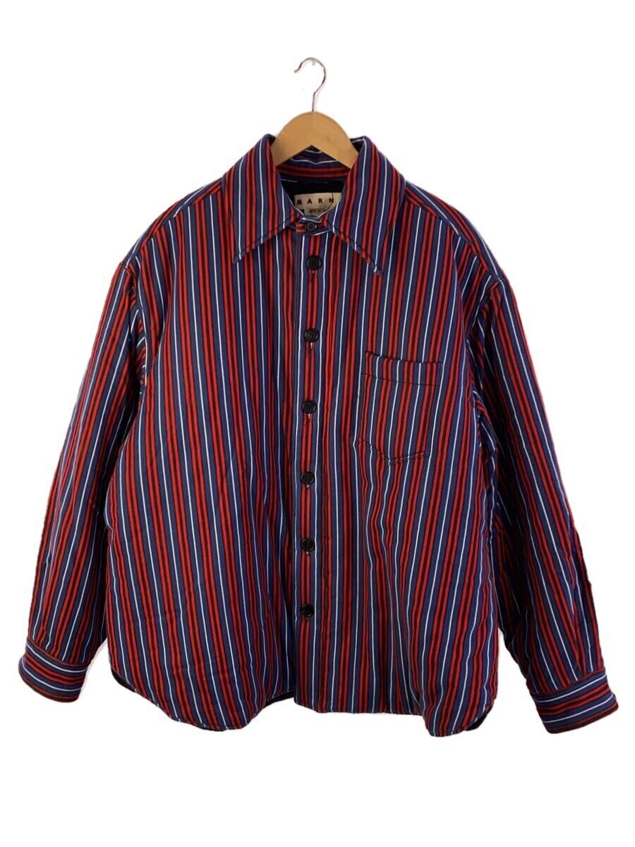 【中古】MARNI◆上衣/48/綿織物/マルチ色合い/縞模様/jumu0145uw utc272/23aw【メンズウェア】