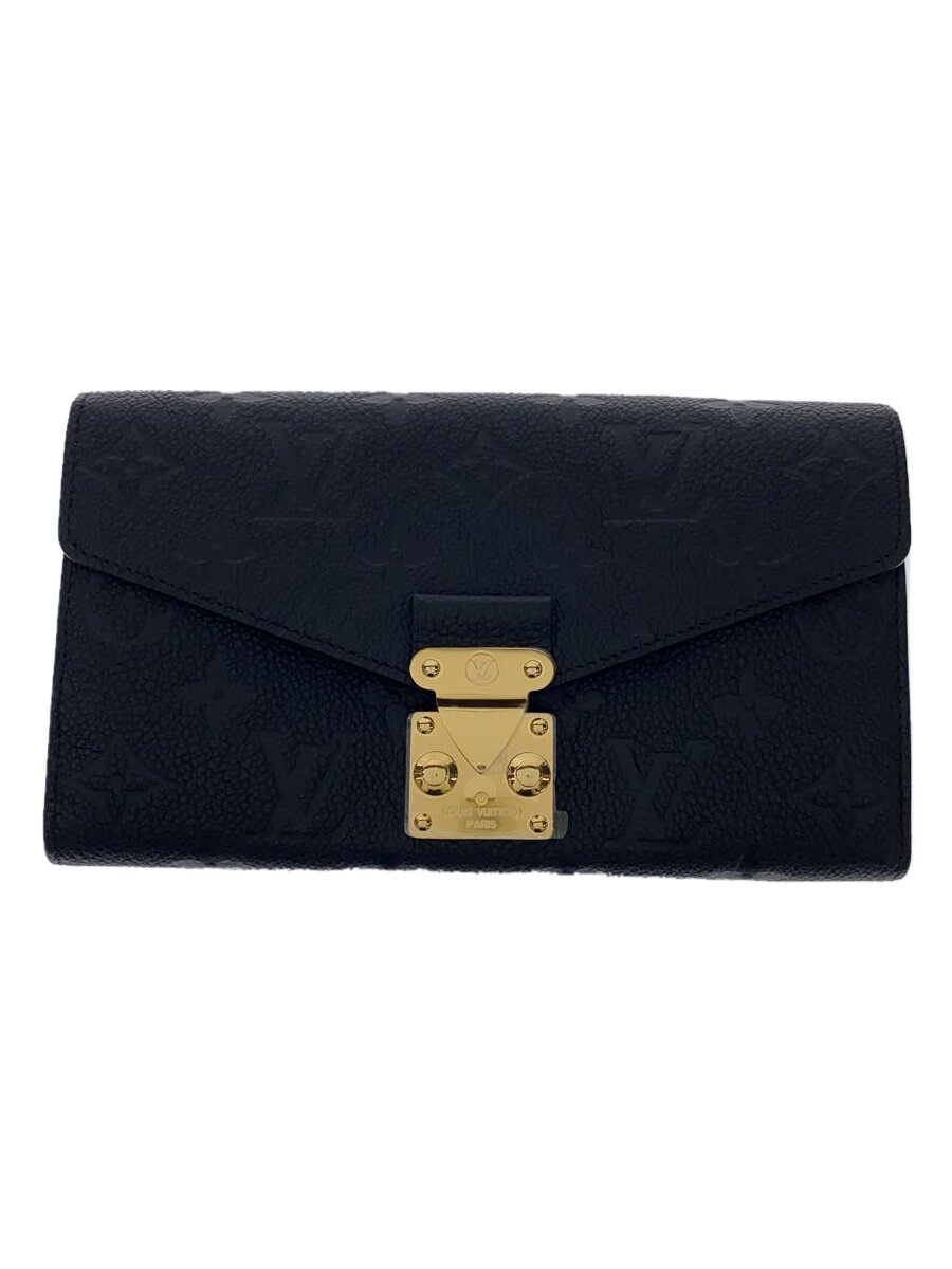 【中古】LOUIS VUITTON◆ポルト・フォイユ・メティス_モノグラム・アン工業プラント_BLK/牛皮/BLK/総柄/レディース【服飾雑貨他】