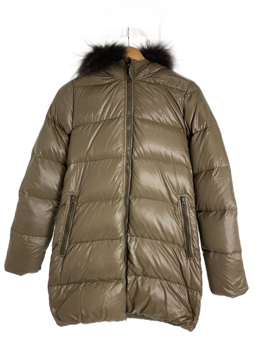 【中古】DUVETICA◆KAPPA/ラクーンファー/落ちこむ上衣/40/ナイロン/KHK【レディース御召しもの】