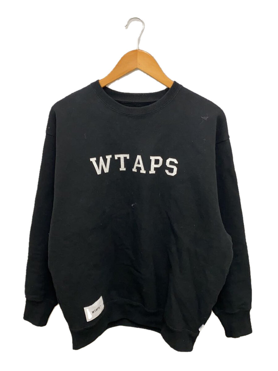 【中古】WTAPS◆汗水/2/綿織物/BLK/241ATDT-CSM03【メンズウェア】