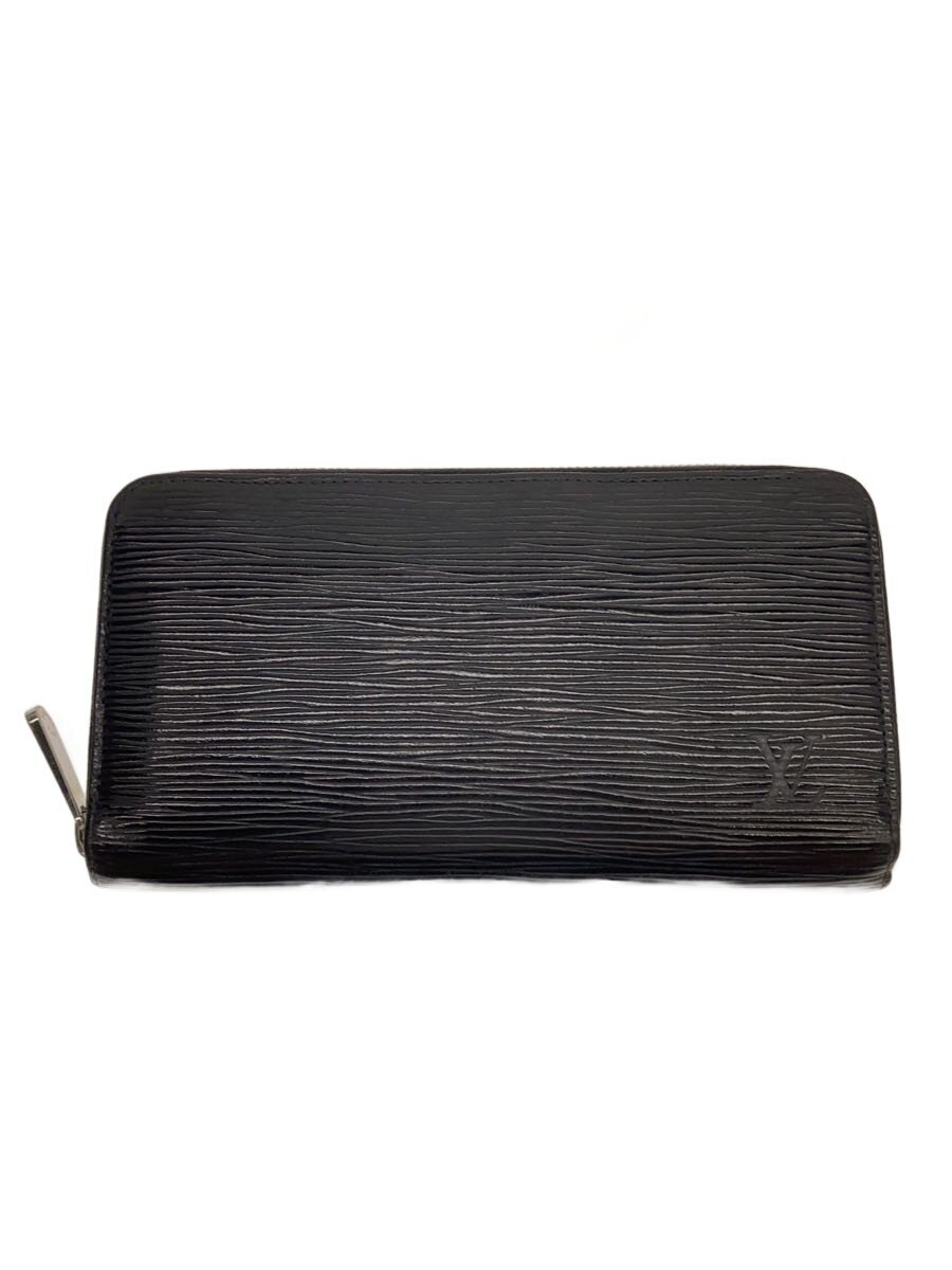 【中古】LOUIS VUITTON◆ジッピー・ウォレット_エピ/レザー/BLK/メンズ【服飾雑貨他】