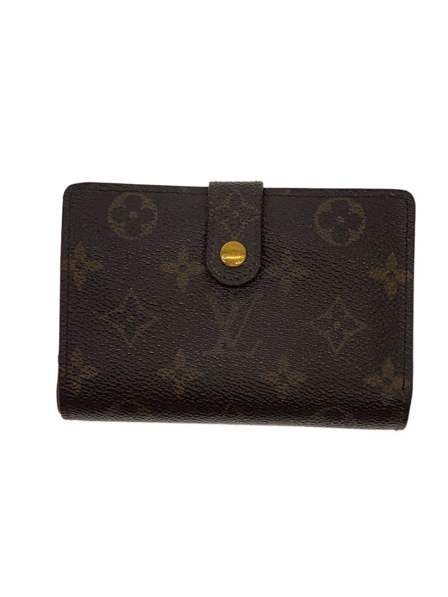 【中古】LOUIS VUITTON◆3)ポシェット・ポルト・モネ・クレディ_モノグラム・帆布/PVC/BRW/レディース【服飾雑貨他】