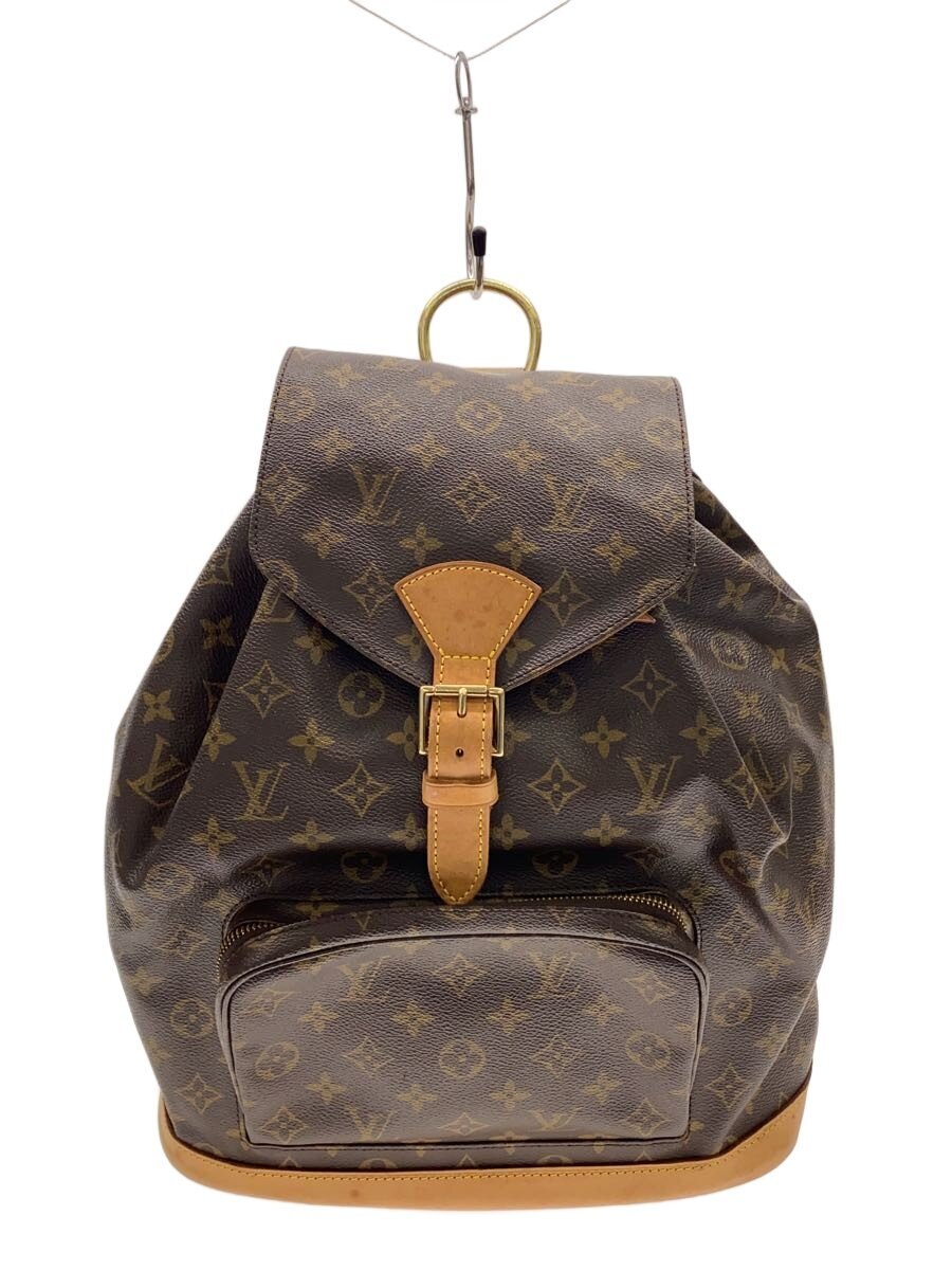 【中古】LOUIS VUITTON◆モンスリ_モノグラム・キャンバス/PVC/BRW【バッグ】|2nd STREET 店