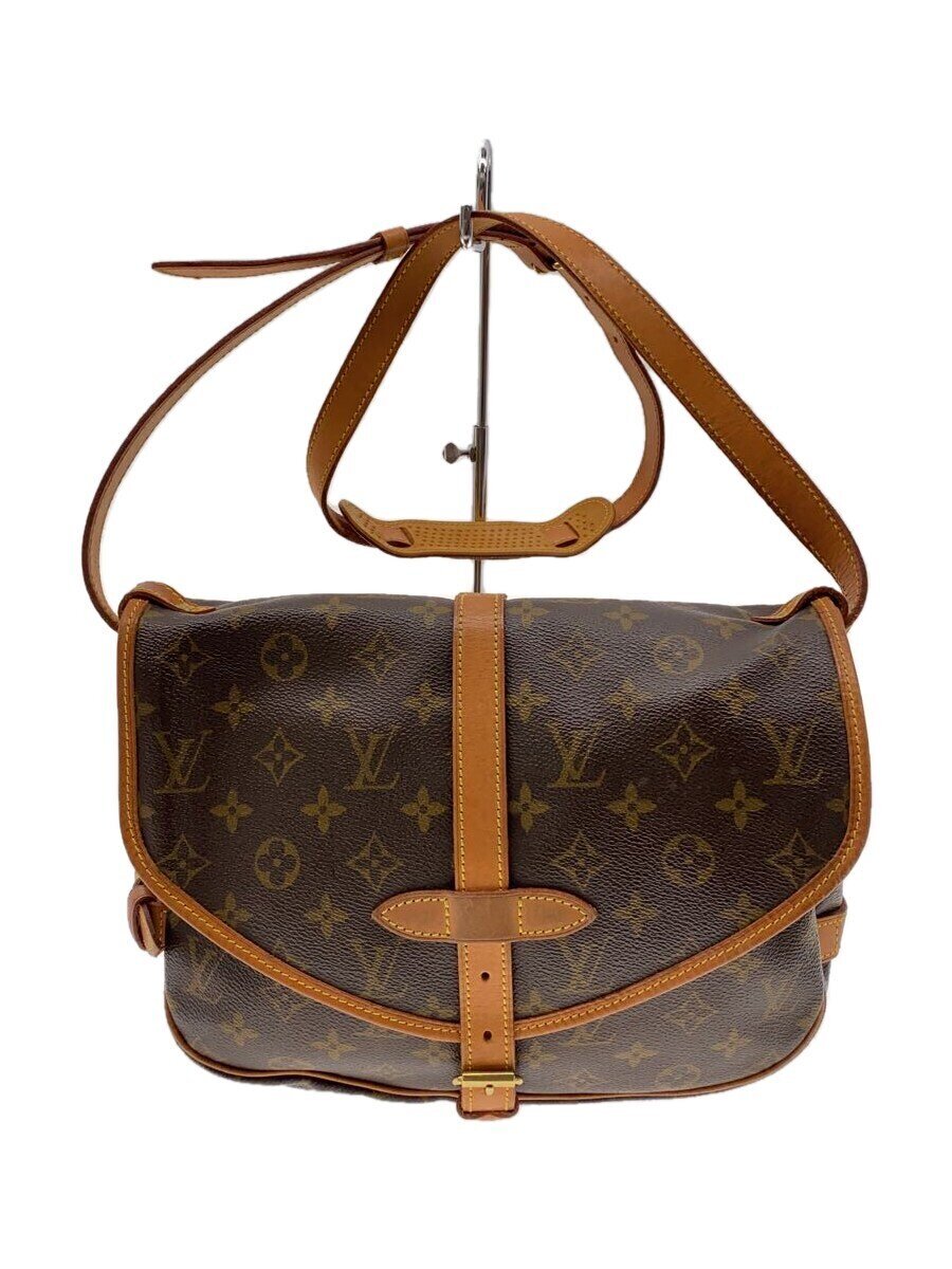 【中古】LOUIS VUITTON◆1)ソミュール30_モノグラム・キャンバス_BRW/PVC/BRW【バッグ】|2nd STREET 店