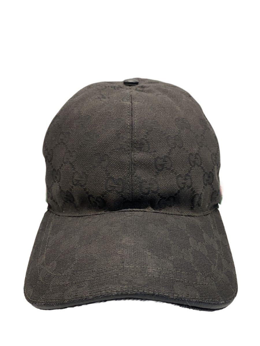 【中古】GUCCI◆旗がしら/L/帆布/BLK/総柄/メンズ/200035/GG帆布/シェリー酒伝達ルート【服飾雑貨他】