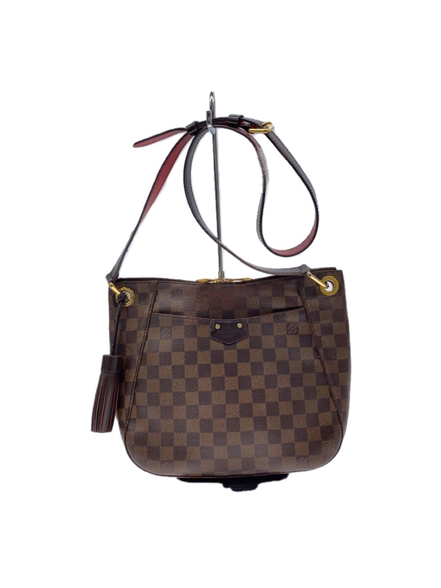 【中古】LOUIS VUITTON◆サウス・バンク_ダミエ・エベヌ_BRW/PVC/BRW/ショルダーベルト断裂気味//【バッグ】|2nd STREET 店