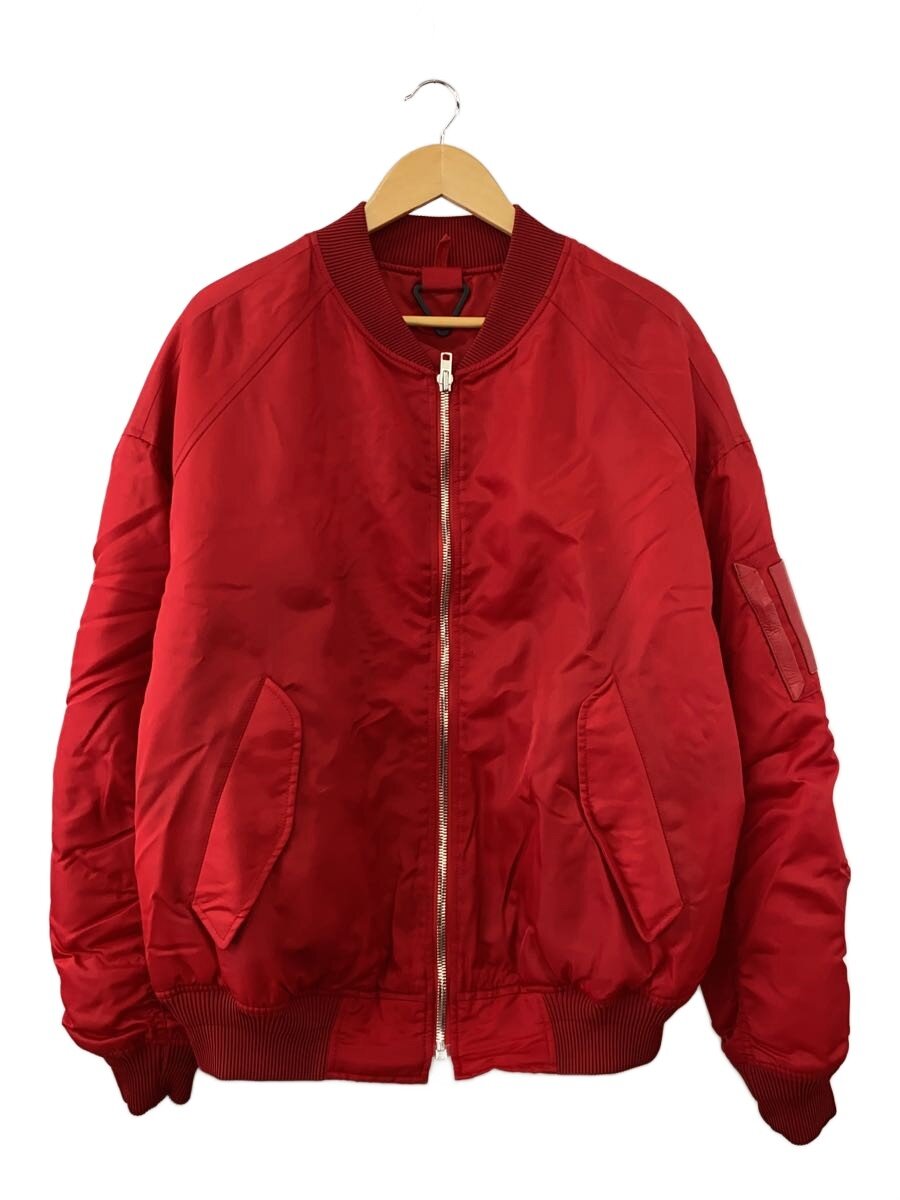 【中古】Juun.J◆MA-1/BOMBER JACKET/フライトジャケット/38/ナイロン/RED/914533【メンズウェア】｜2ｎｄ STREET 店