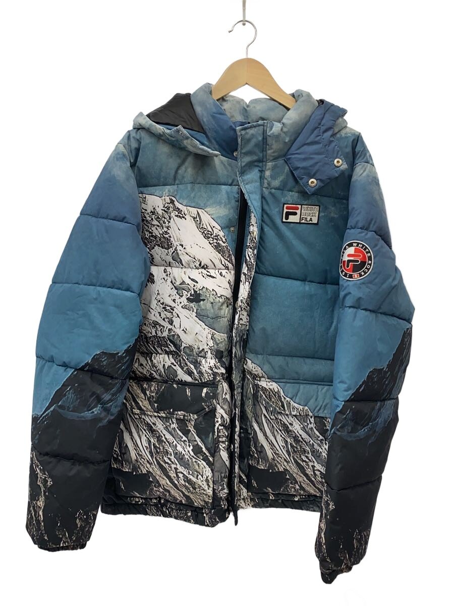 【中古】FILA◆ダウンジャケット/XL/ポリエステル/BLU/総柄/282F852124【メンズウェア】｜2ｎｄ STREET 店