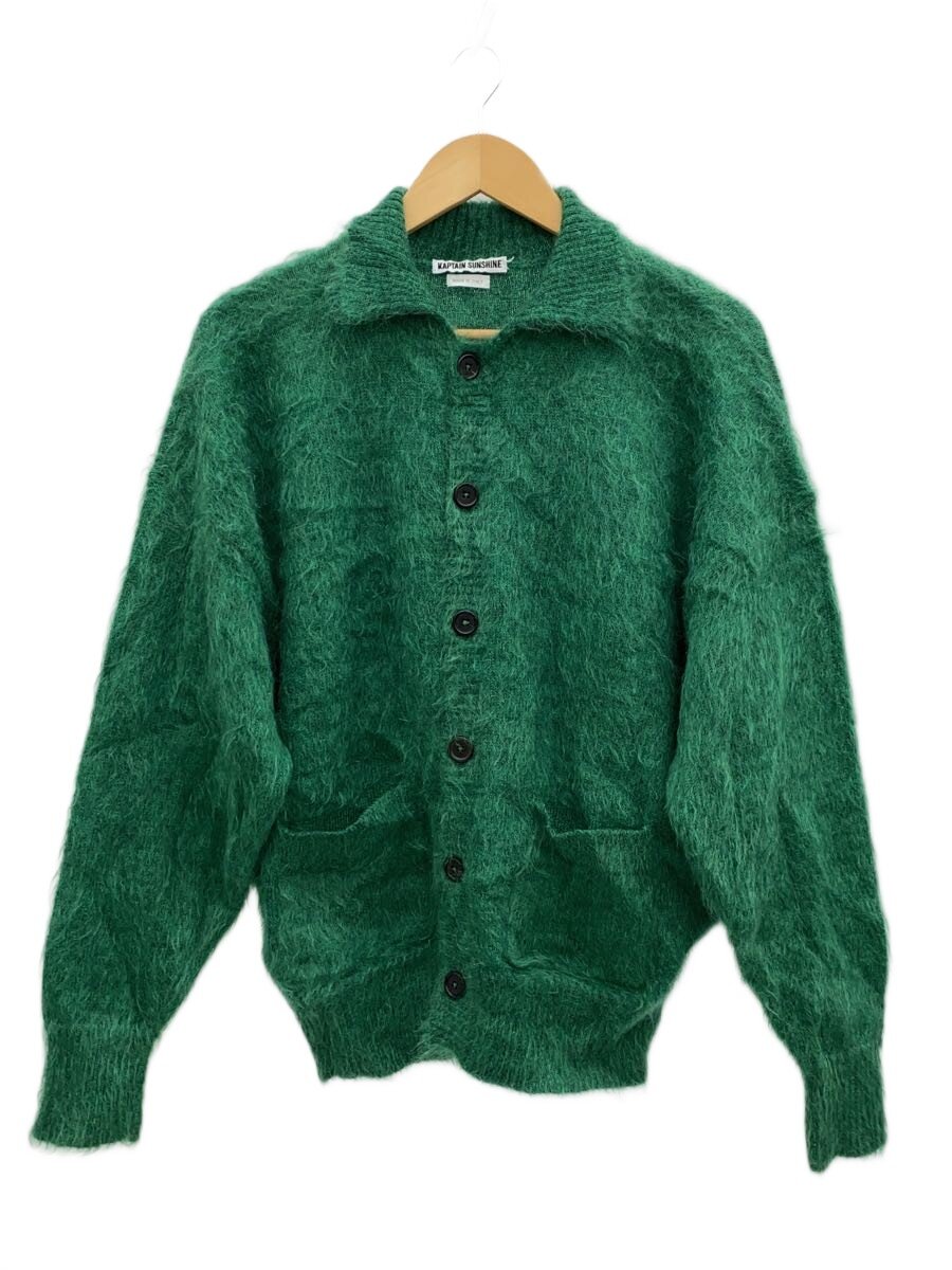 【中古】KAPTAIN SUNSHINE◆Brushed Wool Mohair Cardigan/ジレー/朦々たる/38/モヘヤ/GRN/KS22F【メンズウェア】