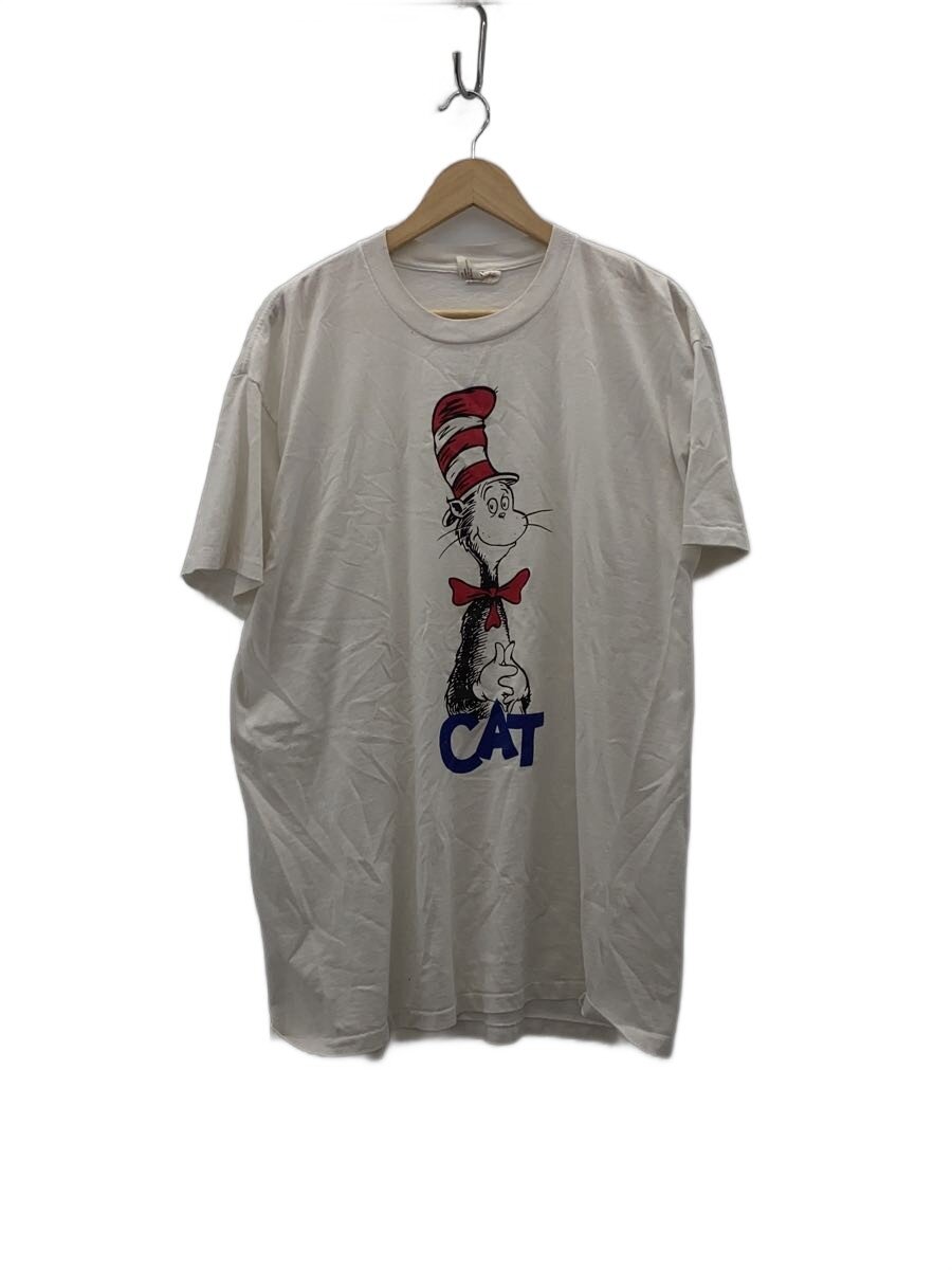 【中古】プルオーバー/XL/綿織物/WHT/ドクタースース/90s/シングル編み目/アニメT【メンズウェア】
